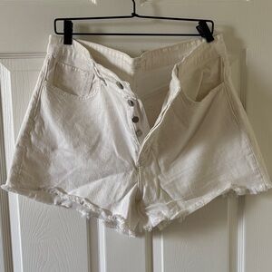 Joe's Jeans Off-White Denim Shorts